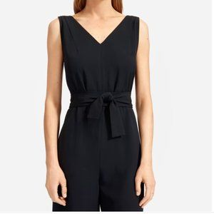 Everlane Japanese GoWeave Essential Black Jumpsuit, size 6